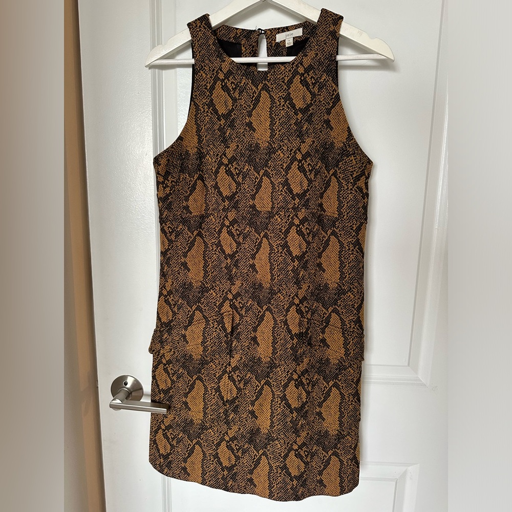 Joie Snake pattern mini dress